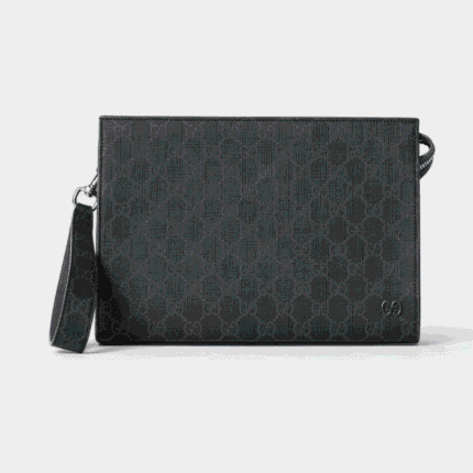 Gucci pouch with grey trim