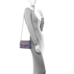 Chanel  Shiny Lambskin Quilted Mini Pearl Logo Flap Light Purple - Image 8