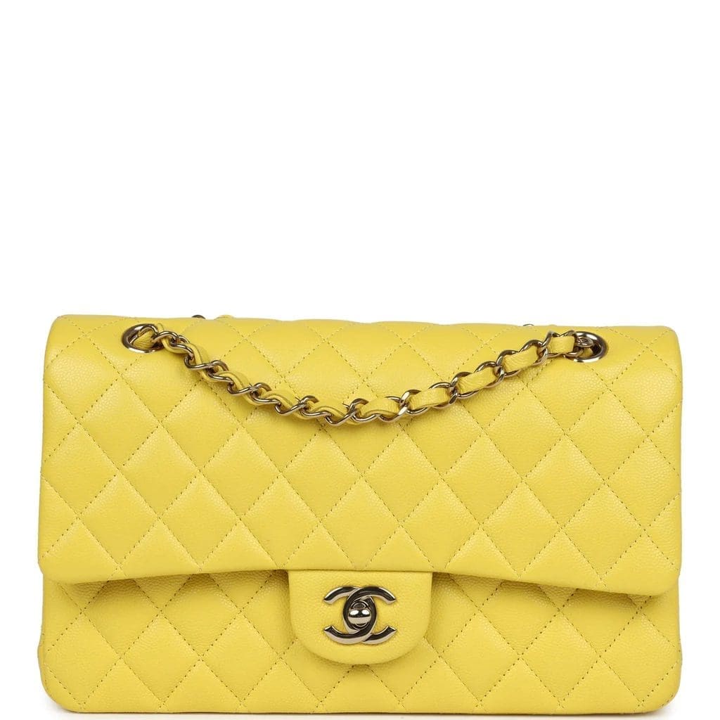 0DywHVyo-Chanel-Medium-Classic-Double-Flap-Yellow-Caviar-Light-Gold-Hardware Chanel Medium Classic Double Flap Yellow Caviar Light Gold Hardware - Image 1