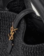 Saint Laurent le 37 in woven raffia and vegetable-tanned leather - Image 6