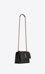 Saint Laurent SUNSET MEDIUM BARK TEXTURED EMBOSSED HANDBAG - Image 3