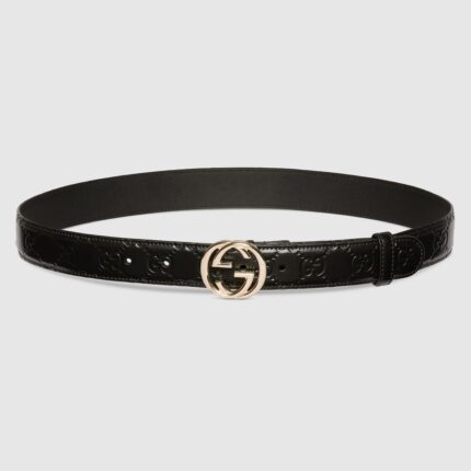 GUCCI Belt with Interlocking G buckle