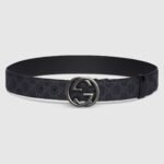 GUCCI  Belt with Interlocking G buckle