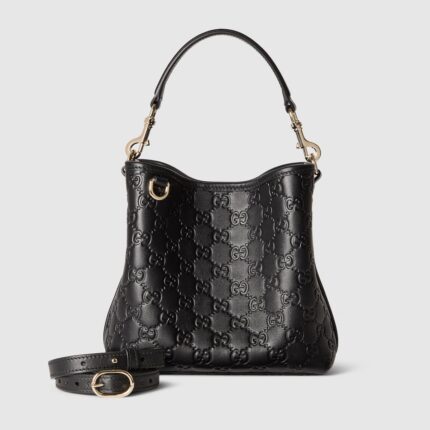 Gucci Emblem small bucket bag