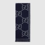 Gucci Check GG wool scarf