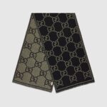 Gucci Check GG wool scarf - Image 4