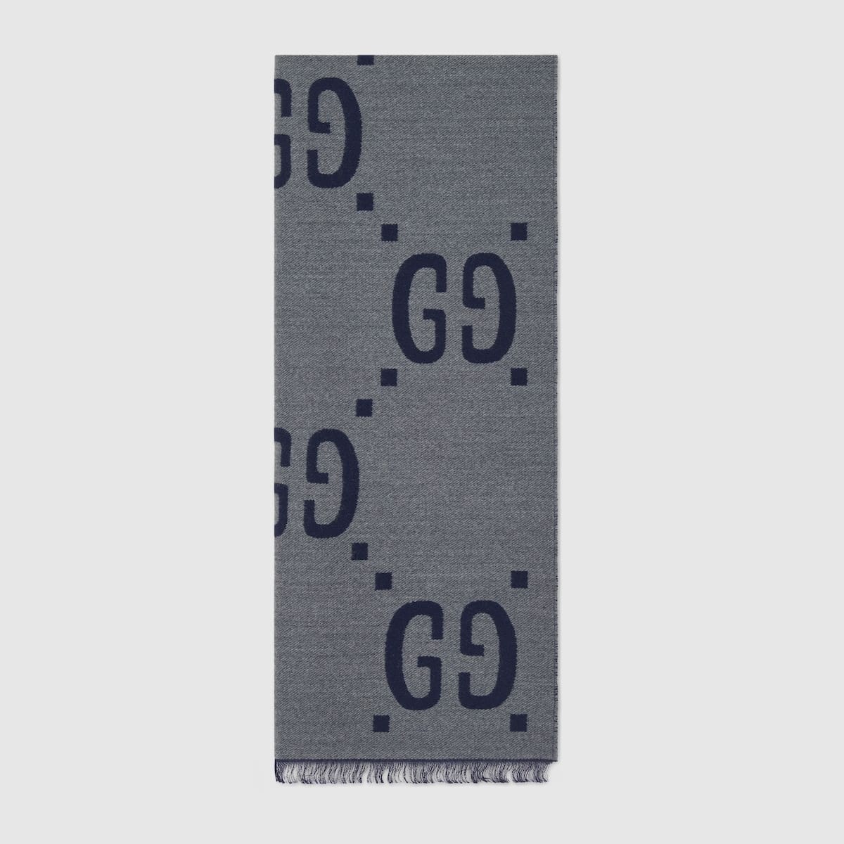 10001-36-1 Gucci jacquard wool silk scarf - Image 1