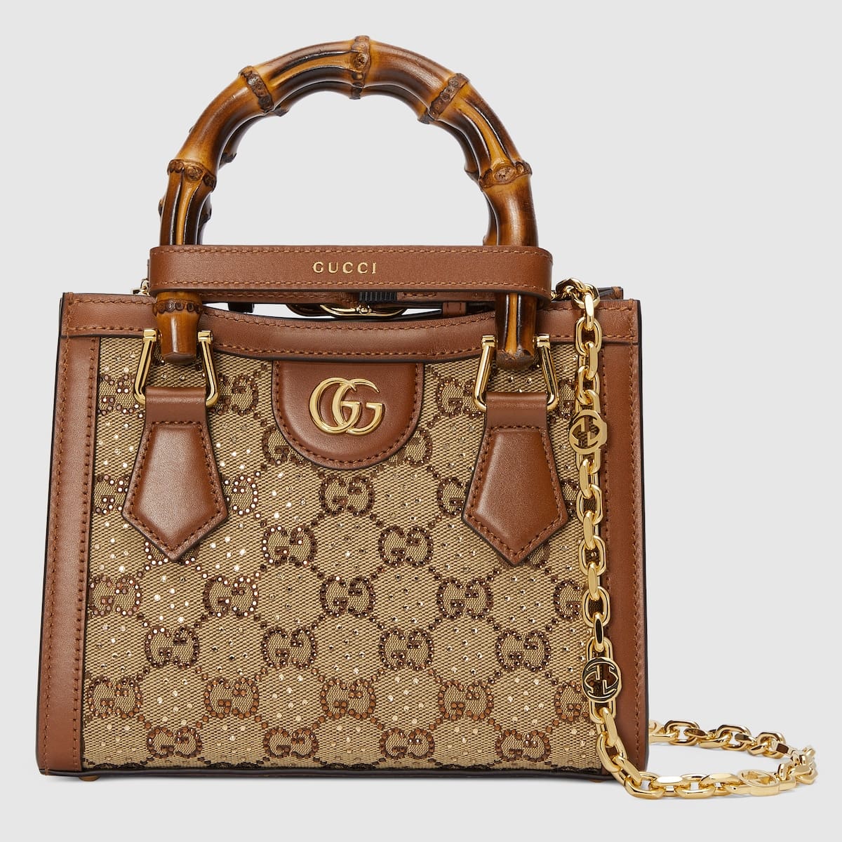 10001-38-1 Gucci Diana crystals small tote bag - Image 1