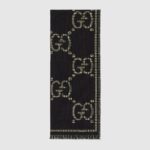 Gucci Check GG wool scarf