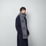Gucci jacquard wool silk scarf - Image 3