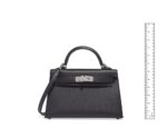 Hermès Kelly Touch Mini Lizard, Veau Madame Black Palladium Hardware - Image 3