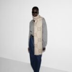 Gucci jacquard wool silk scarf - Image 4