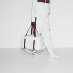 Gucci Medium duffle bag with Web - Image 3