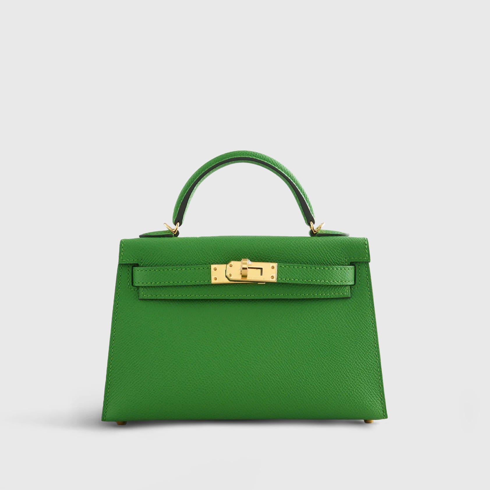 10HermesKellyMiniEpsomVertYuccaSellierGoldHardware Hermès Kelly Mini Epsom Vert Yucca Sellier Gold Hardware - Image 1