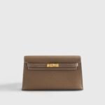 Hermès Kelly Elan 27 Veau Madame Etoupe Gold Hardware
