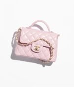 Chanel Small Flap Bag with Top Handle - Image 3