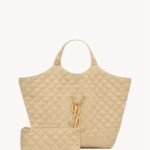 Saint Laurent Nubuck Suede Quilted Maxi Icare Shopping