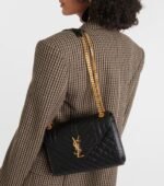 SAINT LAURENT ENVELOPE MEDIUM IN QUILTED GRAIN DE POUDRE EMBOSSED LEATHER - Image 4
