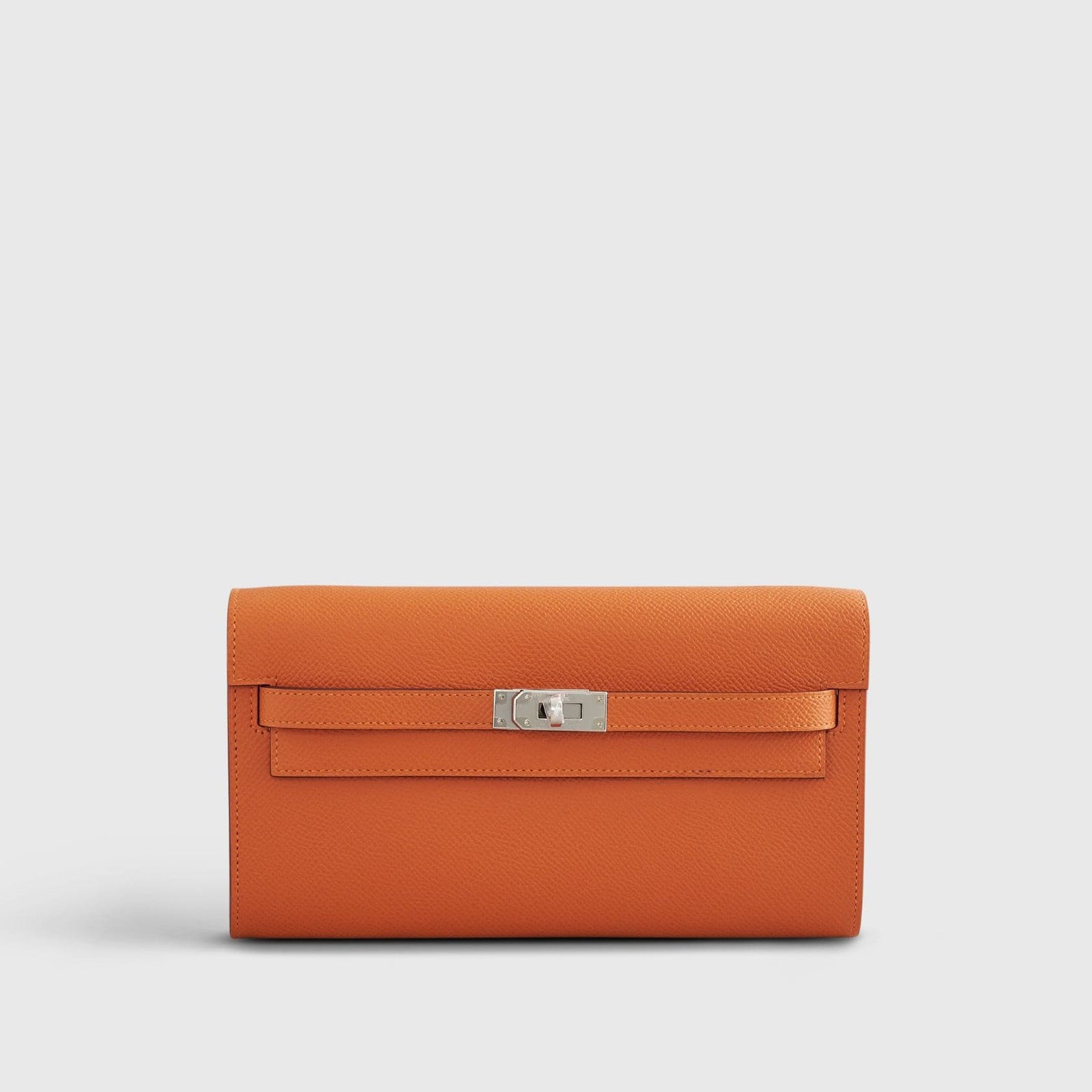 193HermesKellyToGoEpsomOrangePalladiumHardware Hermès Kelly To Go Epsom Orange Palladium Hardware - Image 1