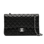CHANEL CLASSIC HANDBAG Lambskin & Silver Metal