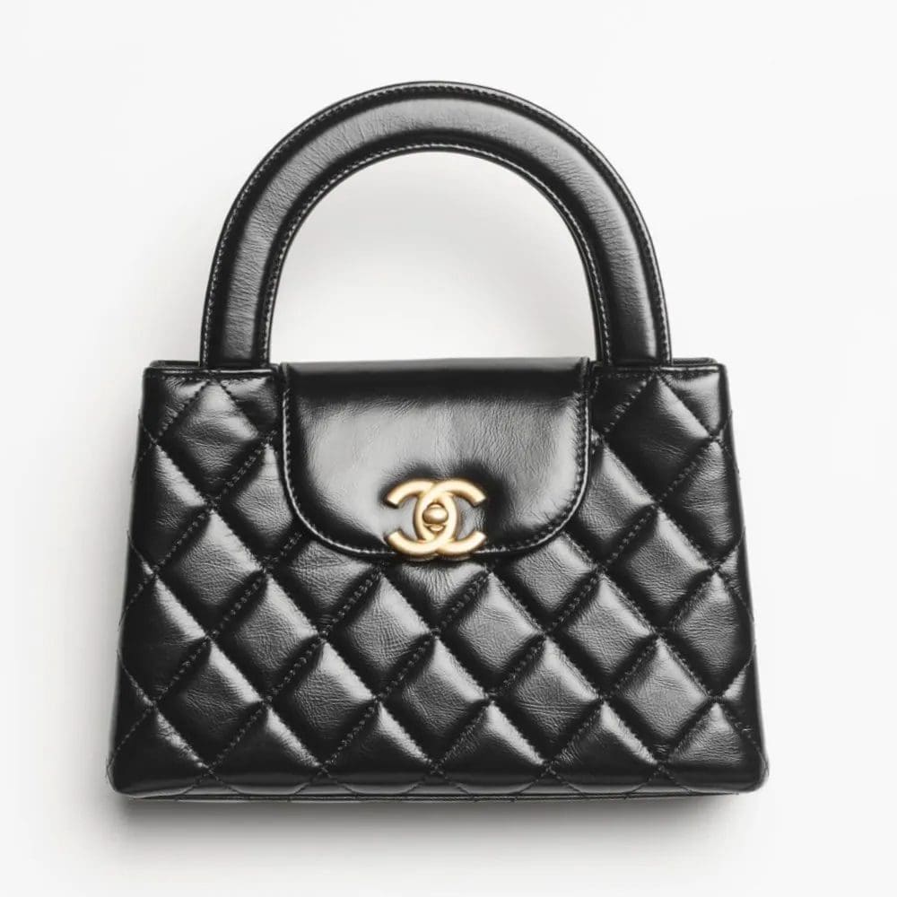1njxOp6D-Mini-Shopping-Bag-Black-Shiny-Aged-Calfs CHANEL MINI SHOPPING BAG BLACK - Image 1
