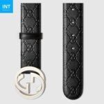 GUCCI  Belt with Interlocking G buckle - Image 3
