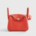 Hermès Lindy 20 Clemence Go Orange Field Palladium Hardware