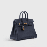 Hermès Birkin 25 Togo Black/Blue Sapphire Gold Hardware - Image 2