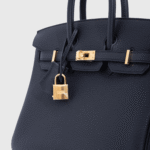 Hermès Birkin 25 Togo Black/Blue Sapphire Gold Hardware - Image 6