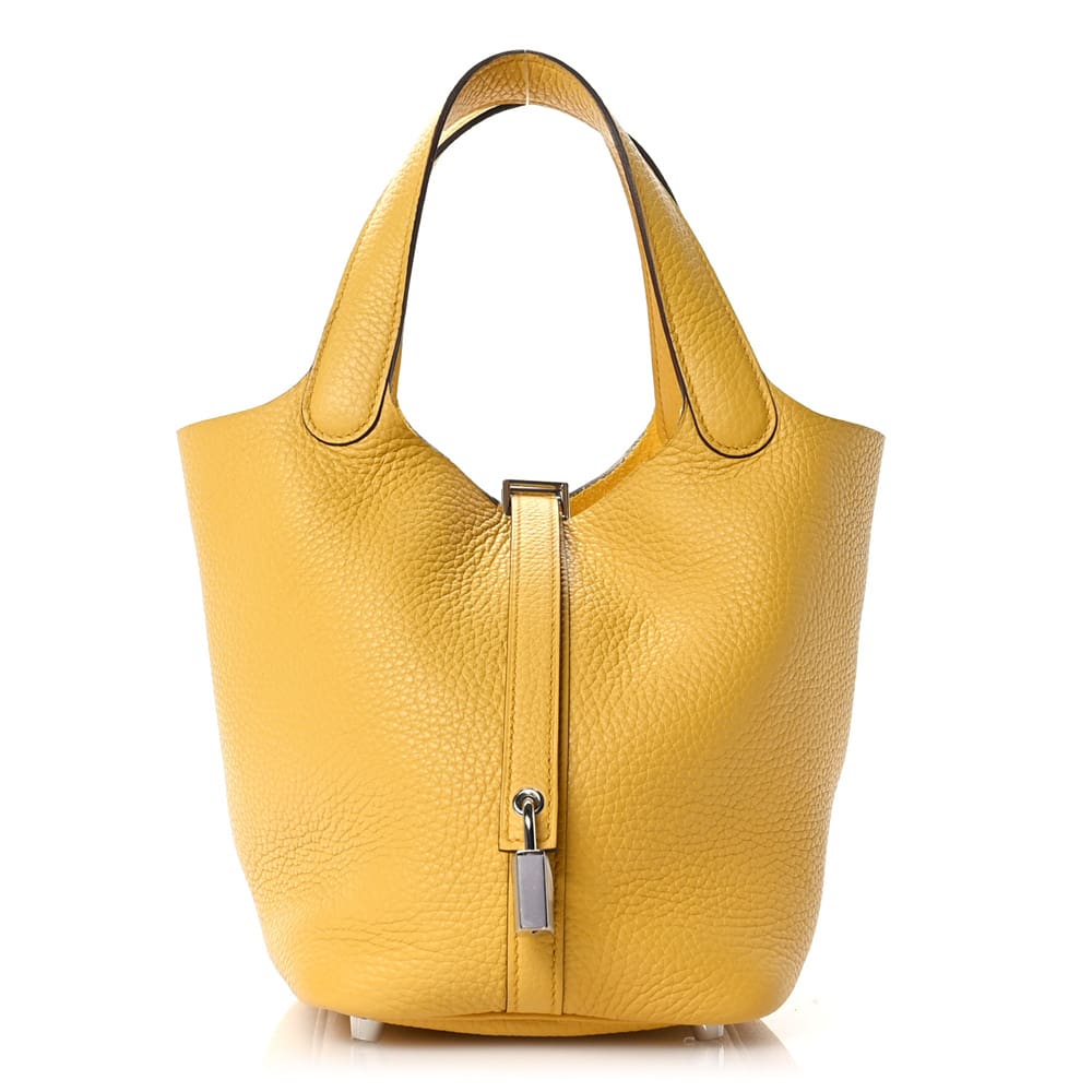 2369945fbe60c5965c78ef555430d780 Hermès Picotin Lock 18 Sun Clemence Palladium Hardware - Image 1