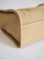 CHANEL Deauville Tote Small Beige Canvas - Image 7