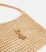 Saint Laurent Oxalis crochet raffia shoulder bag - Image 5