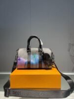 Louis Vuitton Kusama Reverse Monogram Eclipse Keepall 25 - Image 10