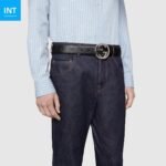 GUCCI  Belt with Interlocking G buckle - Image 2