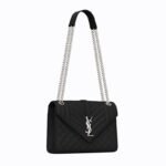 Saint Laurent Envelope Medium Bag In Mix Matelasse Grain De Poud - Image 5