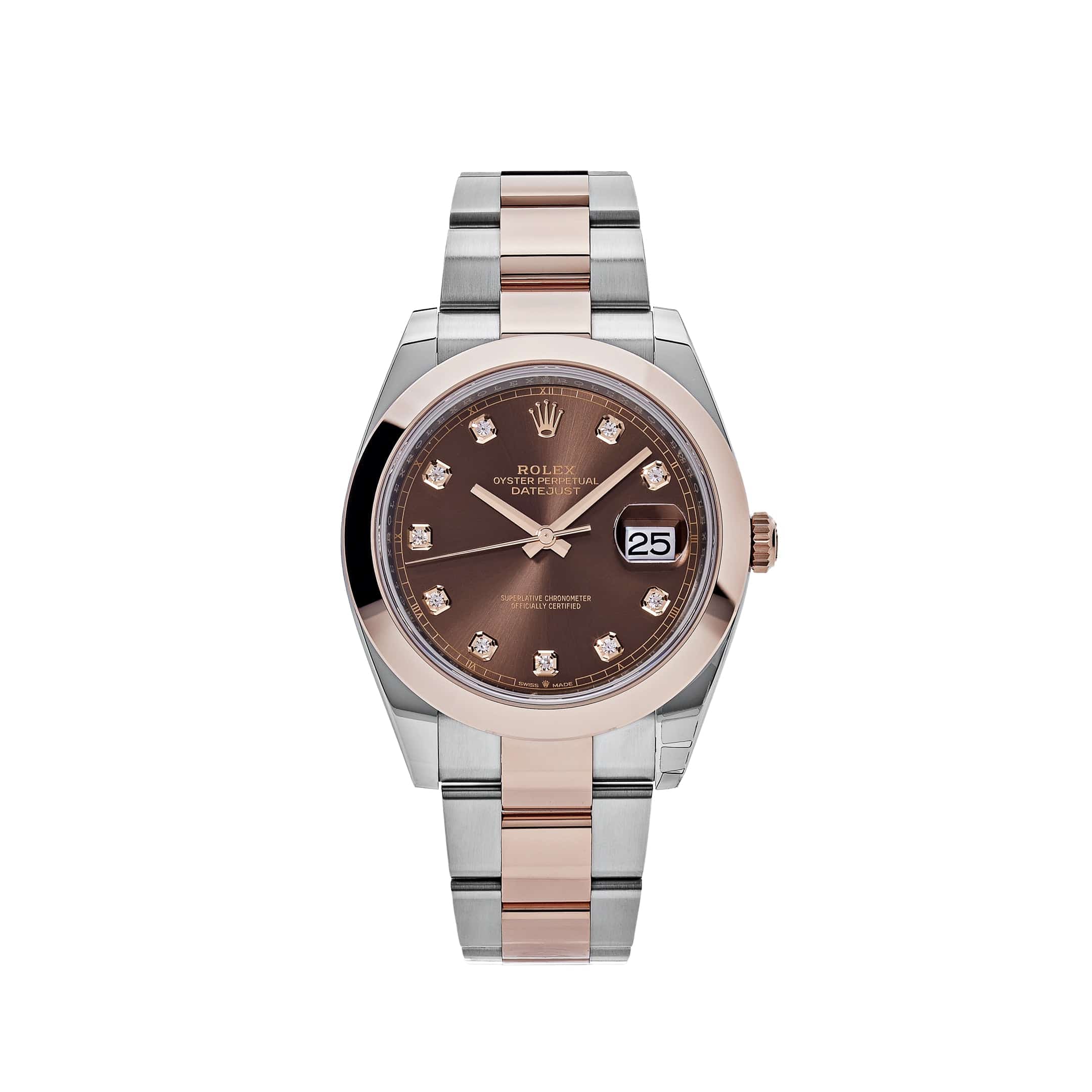 311ZbuAT-rolex-datejust-126301-rose-gold-and-stainless-steel-chocolate-diamond-dial-2023-rolex-40628835352820 Rolex Datejust 41 126301 Rose Gold Stainless Steel Chocolate Diamond Dial (2023) - Image 1