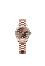 Rolex Lady-Datejust Chocolate Dial Diamond Bezel 28mm 279135RBR