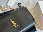 Saint Laurent Medium Double-Sided Lettering Kate Crossbody Bag in Calfskin and Crocodile-Embossed Suede - Image 10