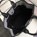 Chanel Deauville Tote Raffia Canvas Bag - Image 4