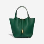 Hermès Picotin Verso 18 Taurillon Clémence / Swift Vert Moyen / Peppermint