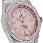 Rolex Submariner Date 116610LN Stainless Steel Aftermarket Custom Made Pink Dial and Bezel - Image 5