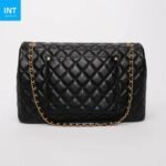 Chanel Black Quilted Caviar Small XXL Travel Flap Bag - Image 4