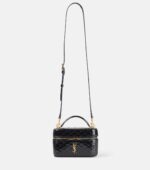 Saint Laurent Gaby quilted patent leather vanity bag