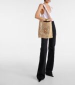 Saint Laurent Oxalis crochet raffia shoulder bag - Image 2