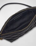 Saint Laurent Ziptop Mini Shoulder Bag in Quilted Smooth Leather - Image 6