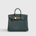 Hermès Birkin 25 Togo Vert Fonce Gold Hardware
