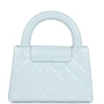 Chanel Small Kelly Shopper Light Blue Shiny Aged Calfskin Brushed Gold Hardware - Image 10