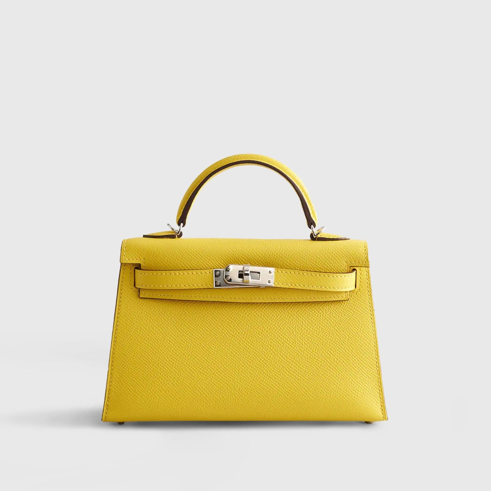 4HermesKellyMiniEpsomJaunedeNaplesPalladiumHardware Hermès Kelly Mini Epsom Jaune de Naples Palladium Hardware - Image 1