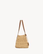Saint Laurent panier small bag in raffia - Image 3