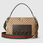 GUCCI canvas large crossbody bag - Image 9